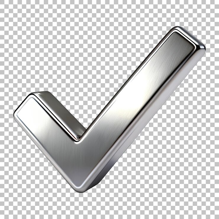 Marca di zecca d'argento metallico 3d png su sfondo bianco