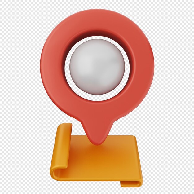 Marca de ubicación 3D navegación por GPS