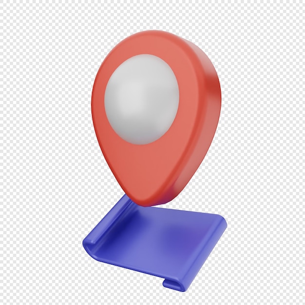 Marca de ubicación 3D navegación por GPS