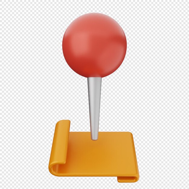 Marca de ubicación 3D pin mapa de GPS