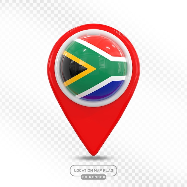 Marcador de mapas 3D de Sudáfrica