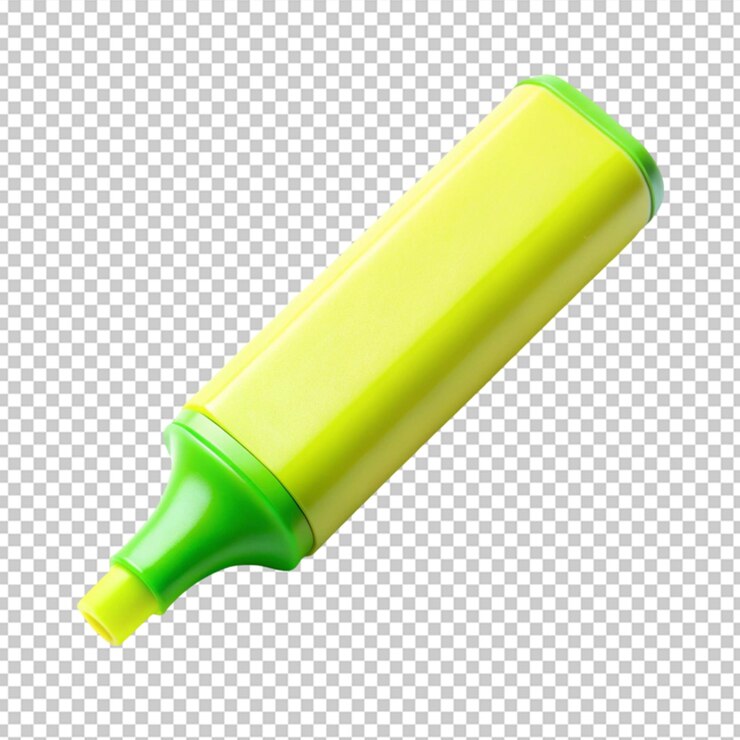 PSD marcador de resaltado amarillo y verde