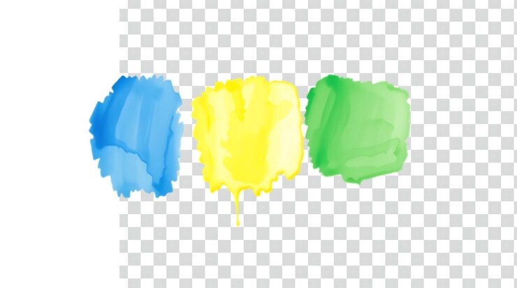PSD marcadores de colores sobre un fondo transparente