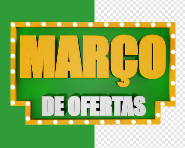 Marcha das ofertas de foca