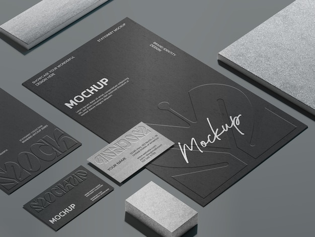 Marchi grigio basalto con effetto logo