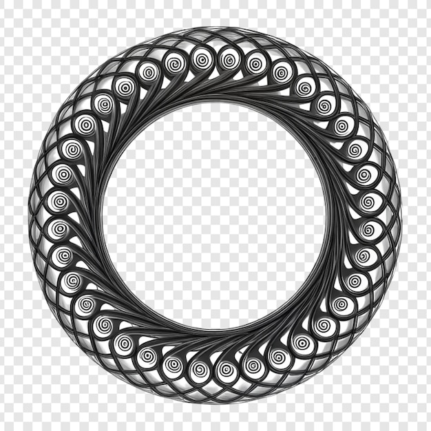 Marco circular ornamental