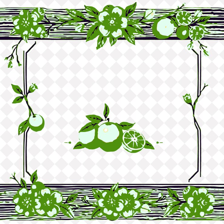 PSD marco con corredores de mesa de lino orgánico radiante png inspirado en diseños de marcos naturales