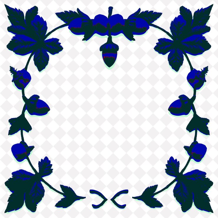 PSD el marco es de color negro puro y rojo puro sobre un fondo blanco puro w png diseño de marco inspirado en la naturaleza