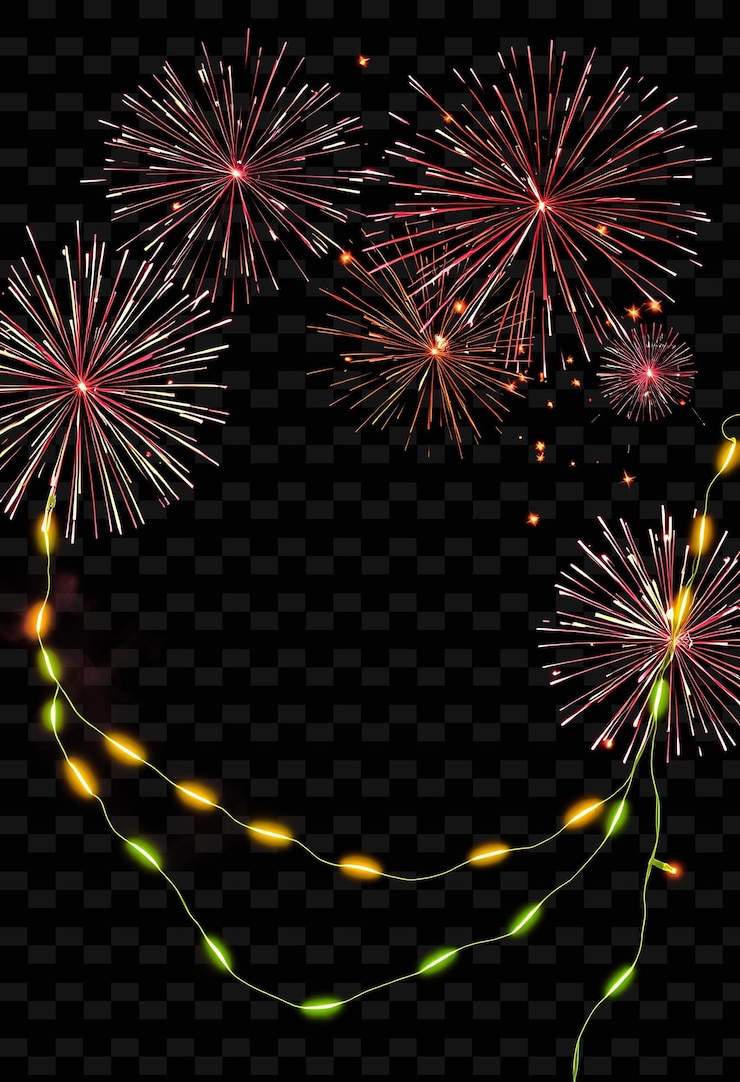 PSD el marco explota los fuegos artificiales, dispara los rayos radiantes a través del marco y deja un rastro de neón.