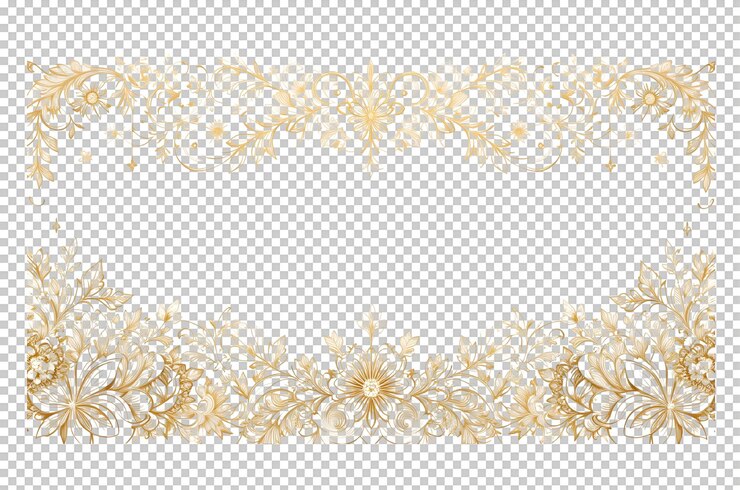 Marco floral de oro