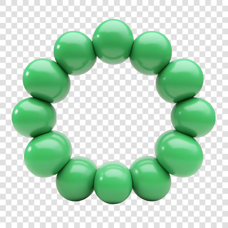 PSD el marco de los globos verdes