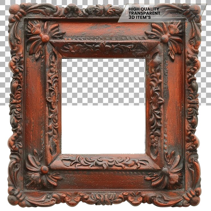 PSD marco de imágenes un marco utilizado para mostrar fotografías sobre un fondo transparente