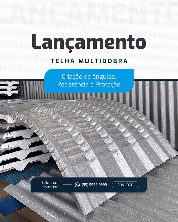 PSD marco metálico de lanzamiento de tejas de techo multidobra