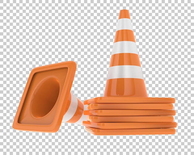 PSD marco na ilustração de renderização 3d de fundo transparente