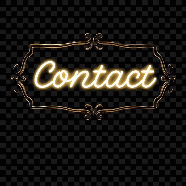 un marco de oro con las palabras llamada contacto con las palabras llamado contacto
