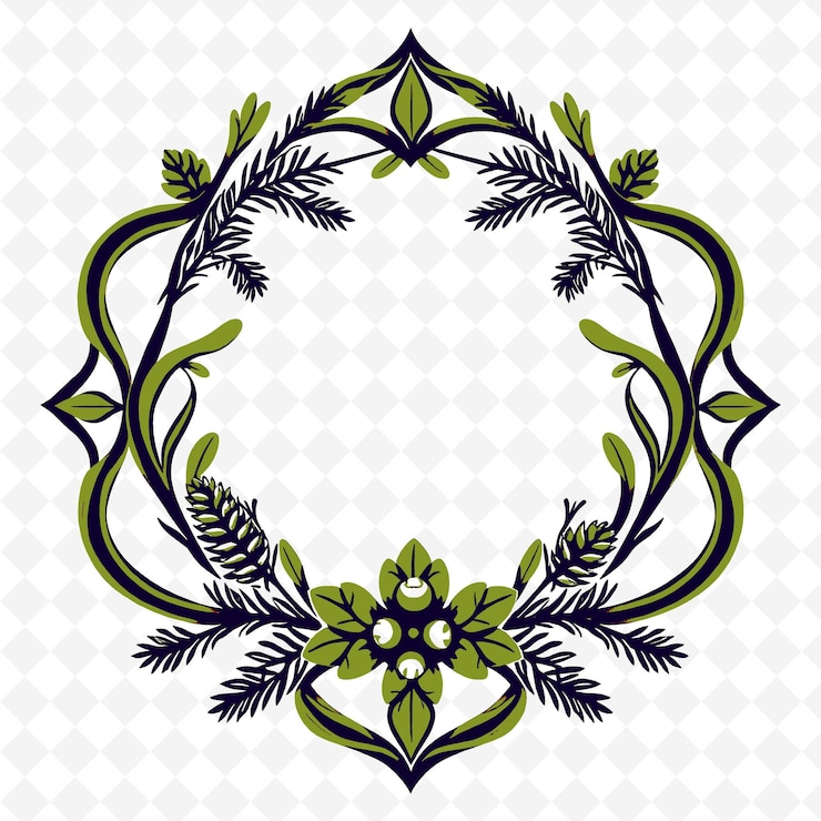 PSD marco vectorial con corona de piña piñas y corona png inspirado en el diseño de decoración de acción de gracias