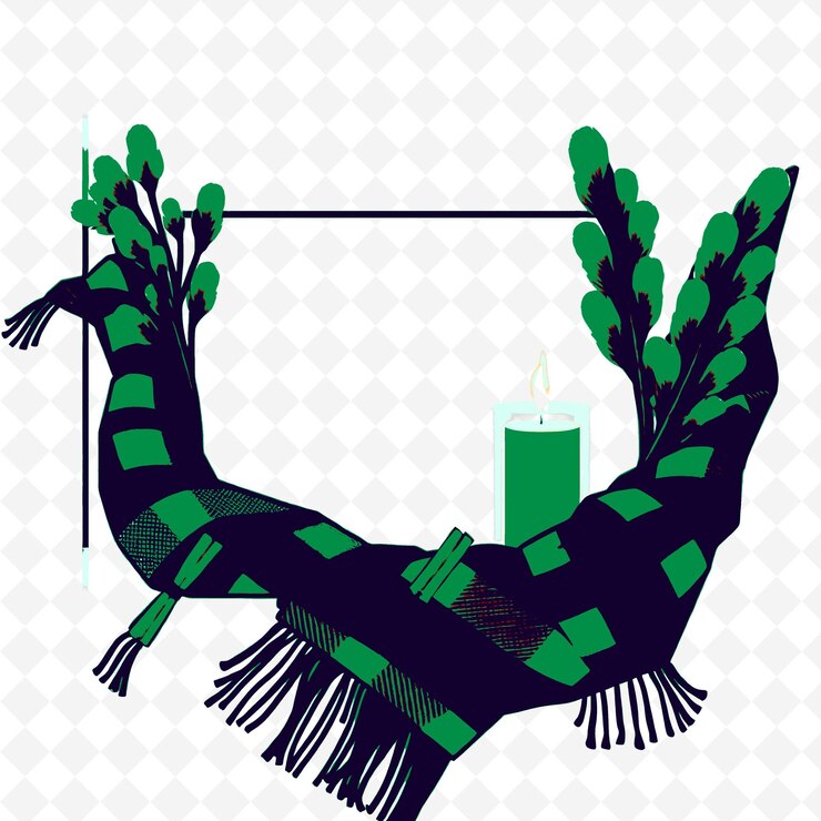 PSD marco vectorial con plaid lanzar manta vidrio votivo hol png inspirado en el diseño de decoración de acción de gracias
