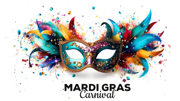 PSD mardi gras karneval hintergrund
