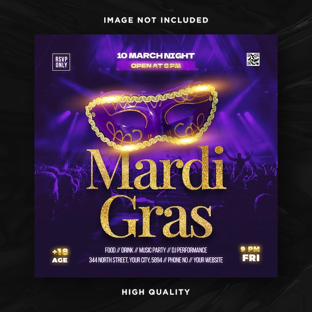 Mardi gras vorlage-design