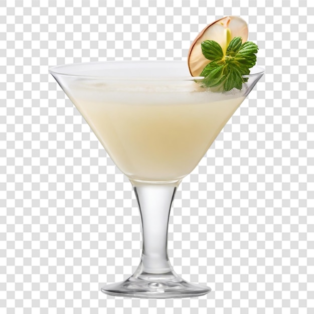 Una margarita fresca y colorida en un psd de vidrio elegante