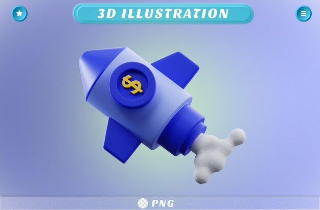 PSD marge de financement du rendu 3d