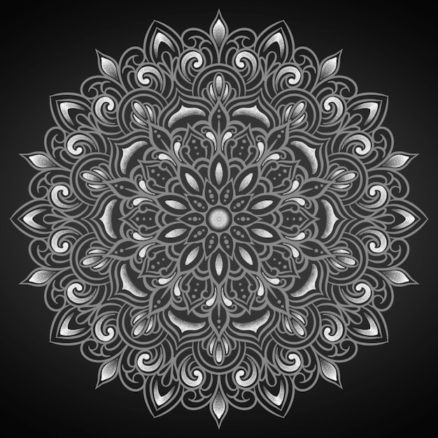 PSD mariage floral simple mandala