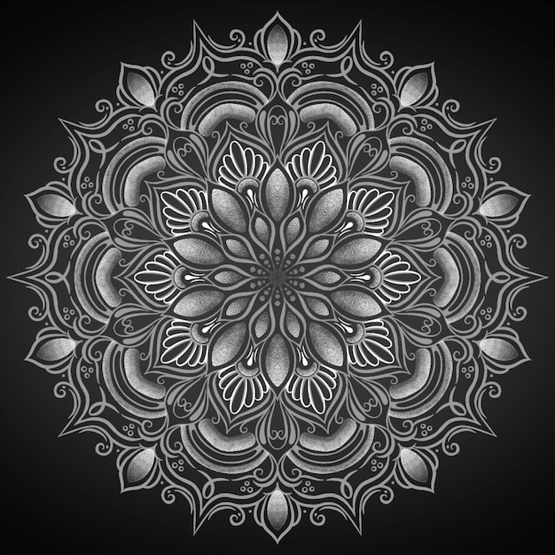 Mariage Floral Simple Mandala