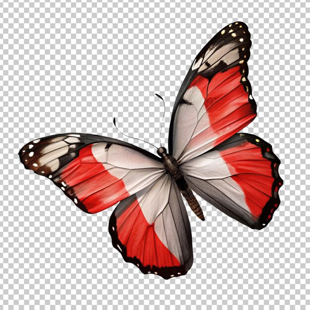 PSD mariposa con una bandera canadiense