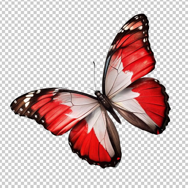 PSD mariposa con una bandera canadiense