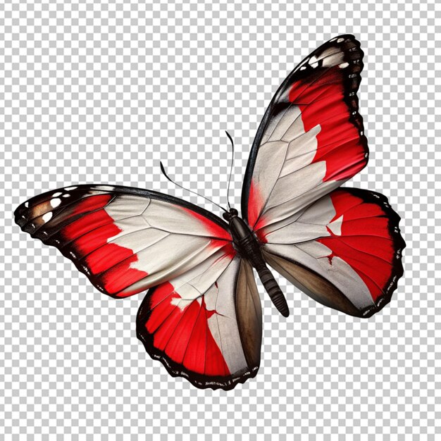 PSD mariposa con una bandera canadiense