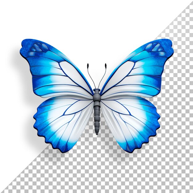 Mariposa de colores en 3d