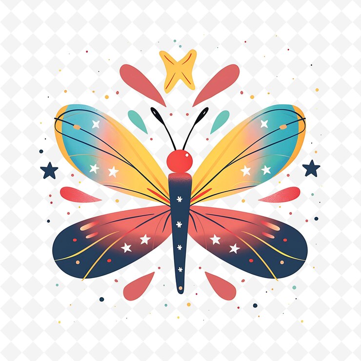 PSD una mariposa con las palabras mariposa en ella