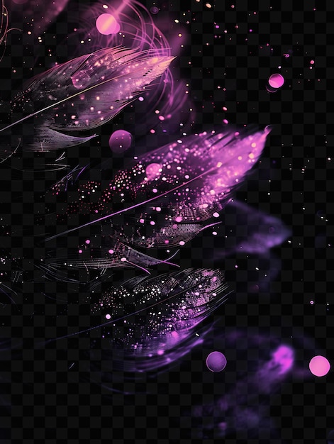 PSD una mariposa púrpura con alas púrpura y púrpura en un fondo negro