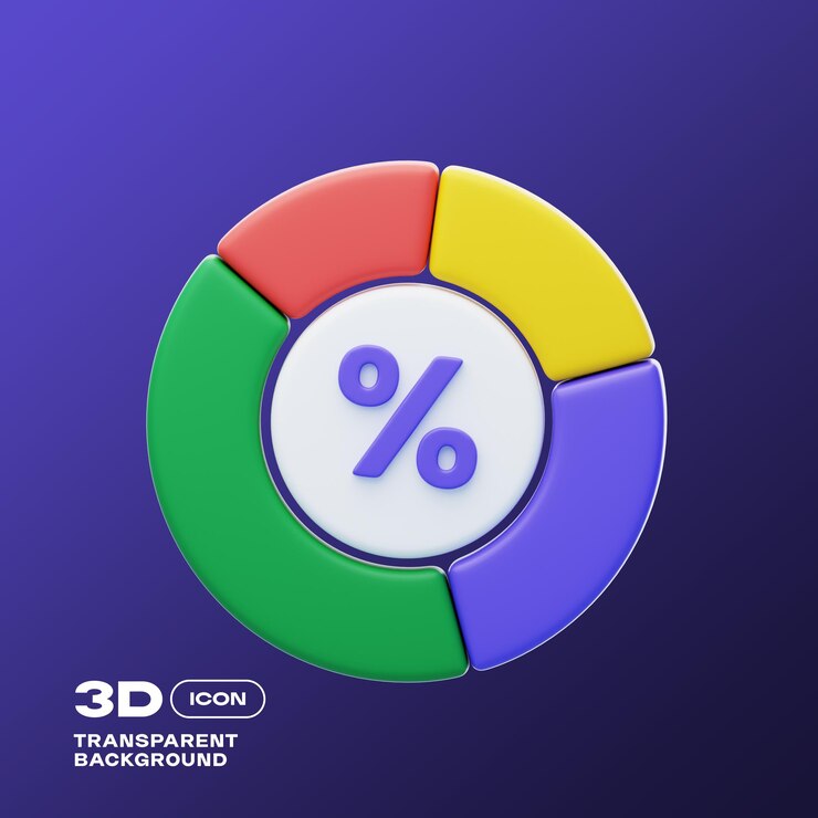 PSD marketing 3d icon png template