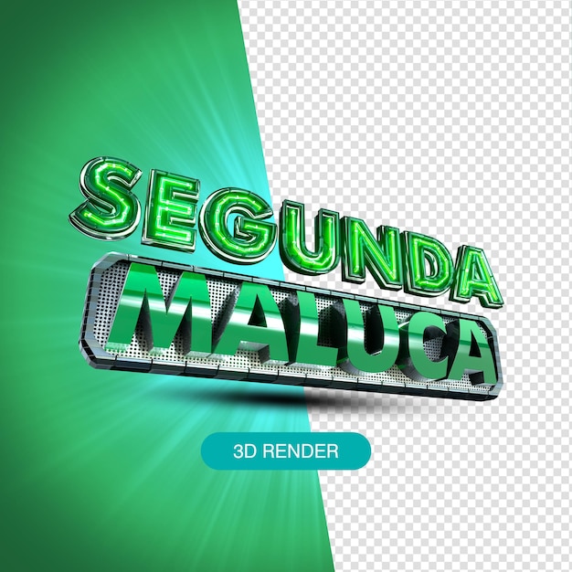 marketing de campaña de texto 3d para brasil