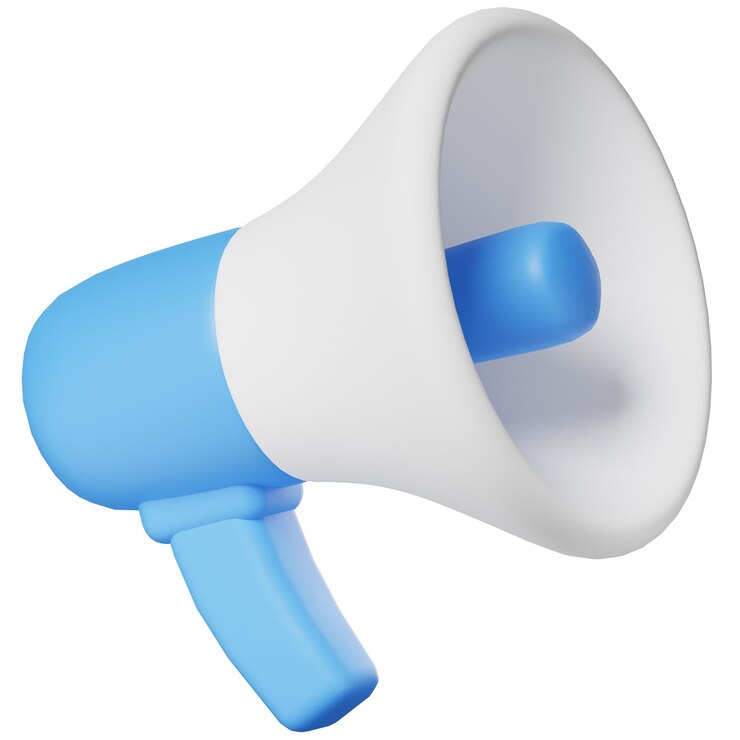 PSD marketing de megafone