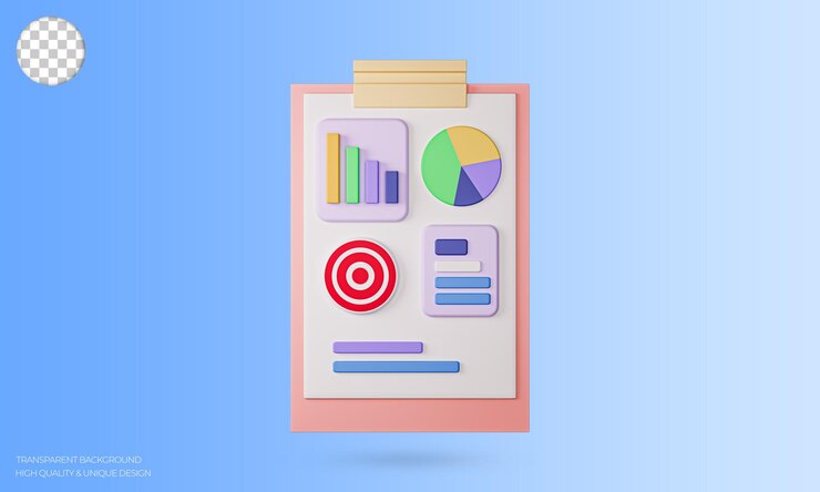 PSD marketing empresarial, gráfico de informes financieros, análisis de datos y tablero duro de concepto de desarrollo web.