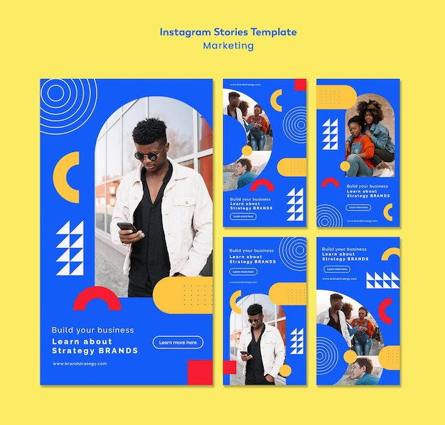 PSD marketing histoires instagram