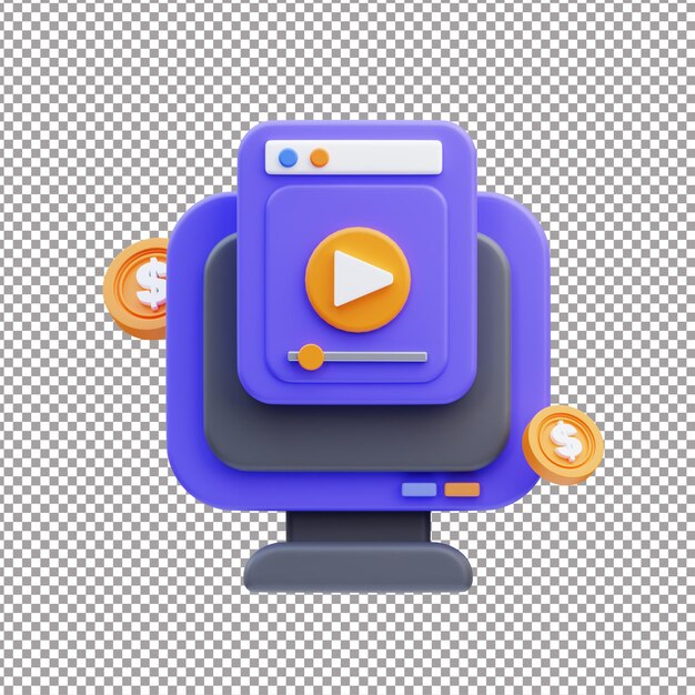 Marketing-Inhalte 3D-Rendered-Datei