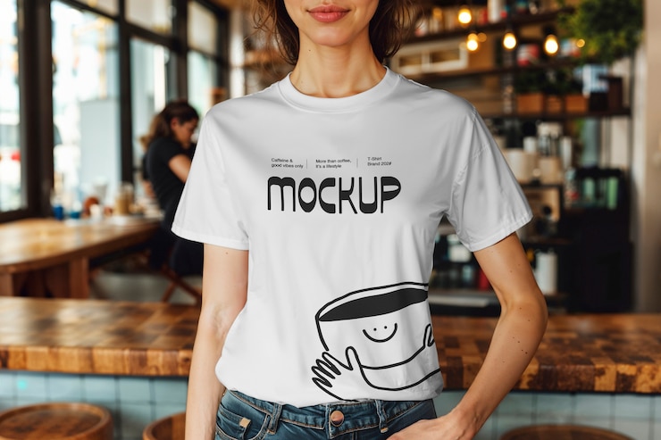 PSD marketing-mockup-design für ein café