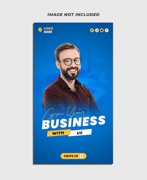 Marketingagentur Social Media Story Design PSD-Vorlage
