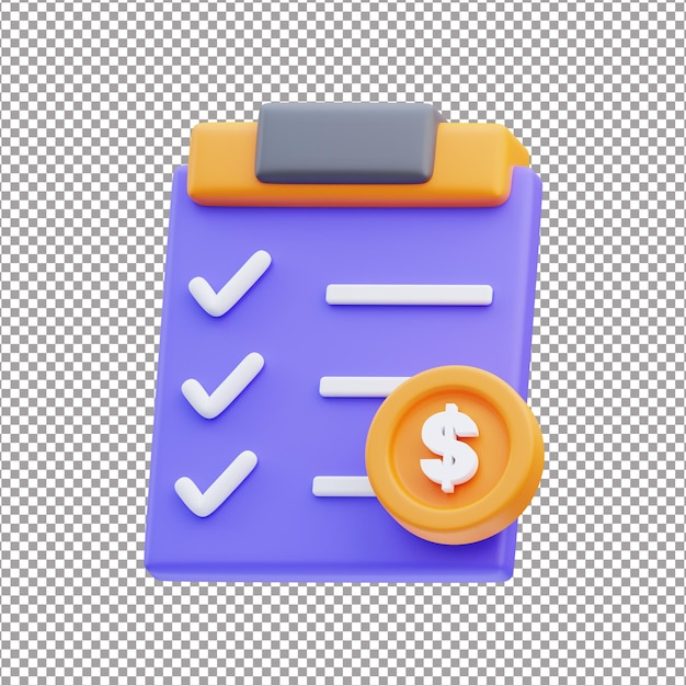 Marketingliste 3D-Rendering-Datei