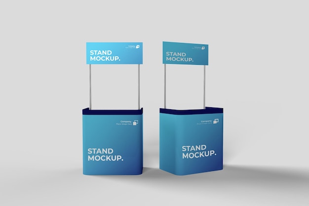 Marketingstand Werbung Stand Werbung Stand Mockup
