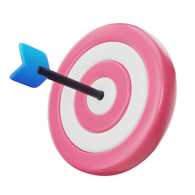 Marketingziel 3D-Symbol für Marketing