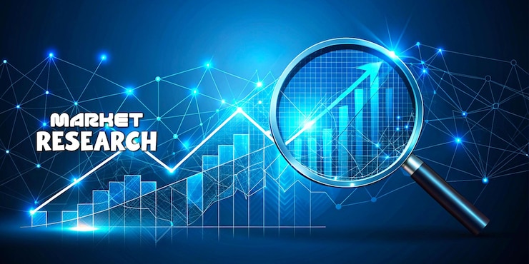 PSD marktforschungskonzept abstract futuristische blaue farbe low-poly-stil-banner-design