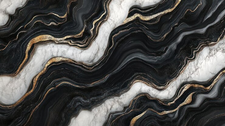 PSD mármol blanco y negro con venas de oro textura de lujo abstracta