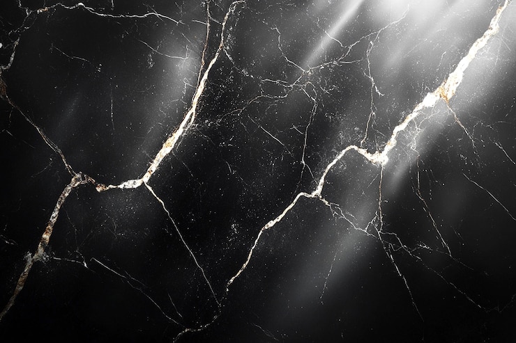 PSD un mármol negro con la luz brillando a través de él