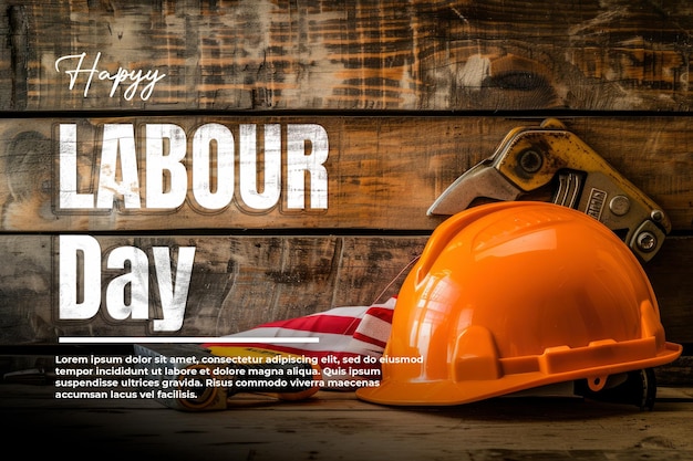 Marque la importancia de los trabajadores de la construcción en el concepto del día feliz del trabajo
