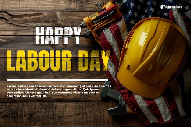Marque la importancia de los trabajadores de la construcción en el concepto del día feliz del trabajo