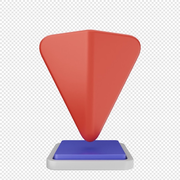 Marque de localisation 3D navigation par gps